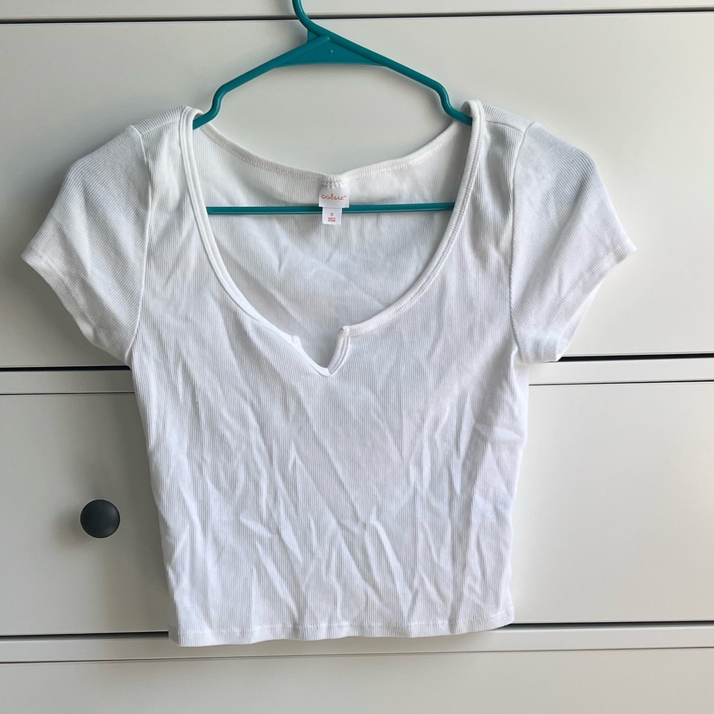 Scoop neck crop top!